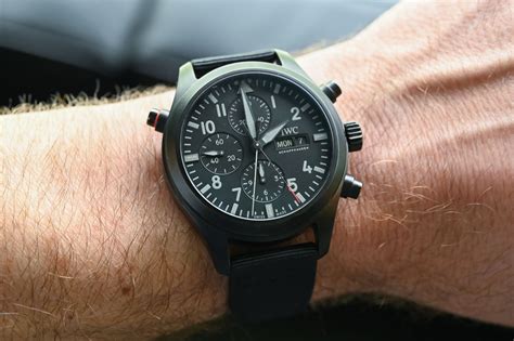 iwc top gun double chronograph size|iwc top gun watch price.